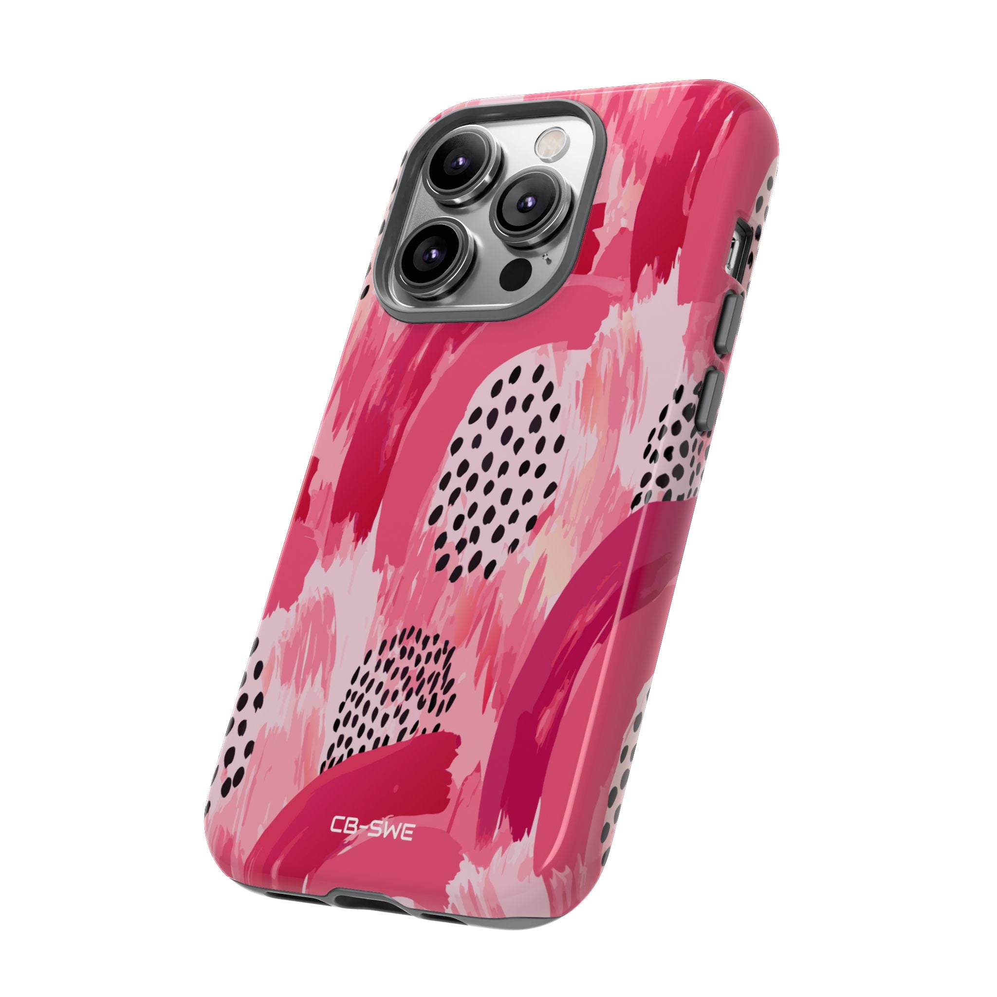 Vibrant Brushwork Dance - iPhone Case