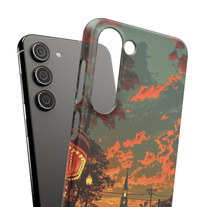 Mid-Century Nostalgia Streetscape Samsung S23 - Slim Phone Case