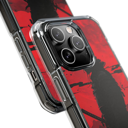 Red Samurai Shadow iPhone Case - Impact
