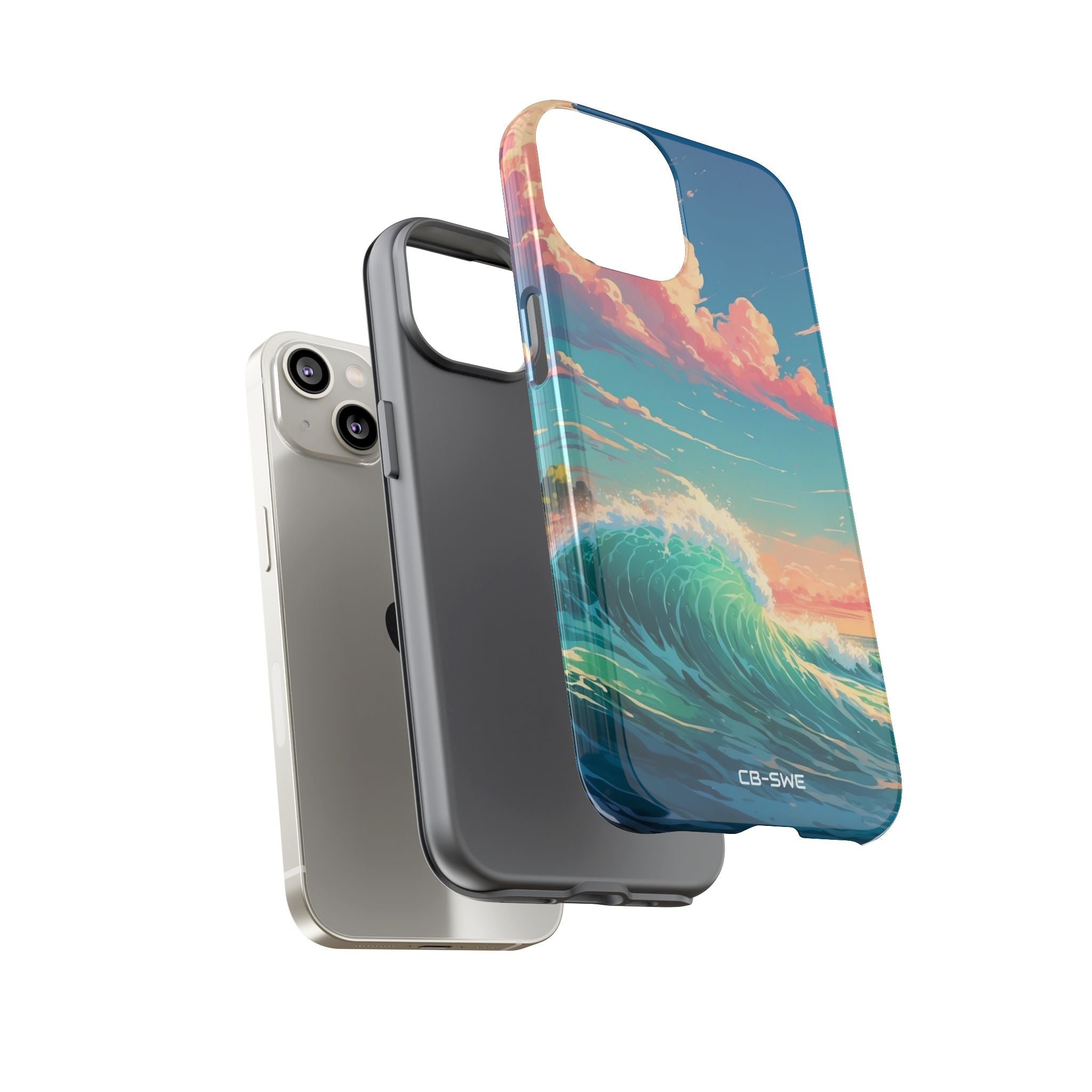 Waves Embrace Sunlight - iPhone Case