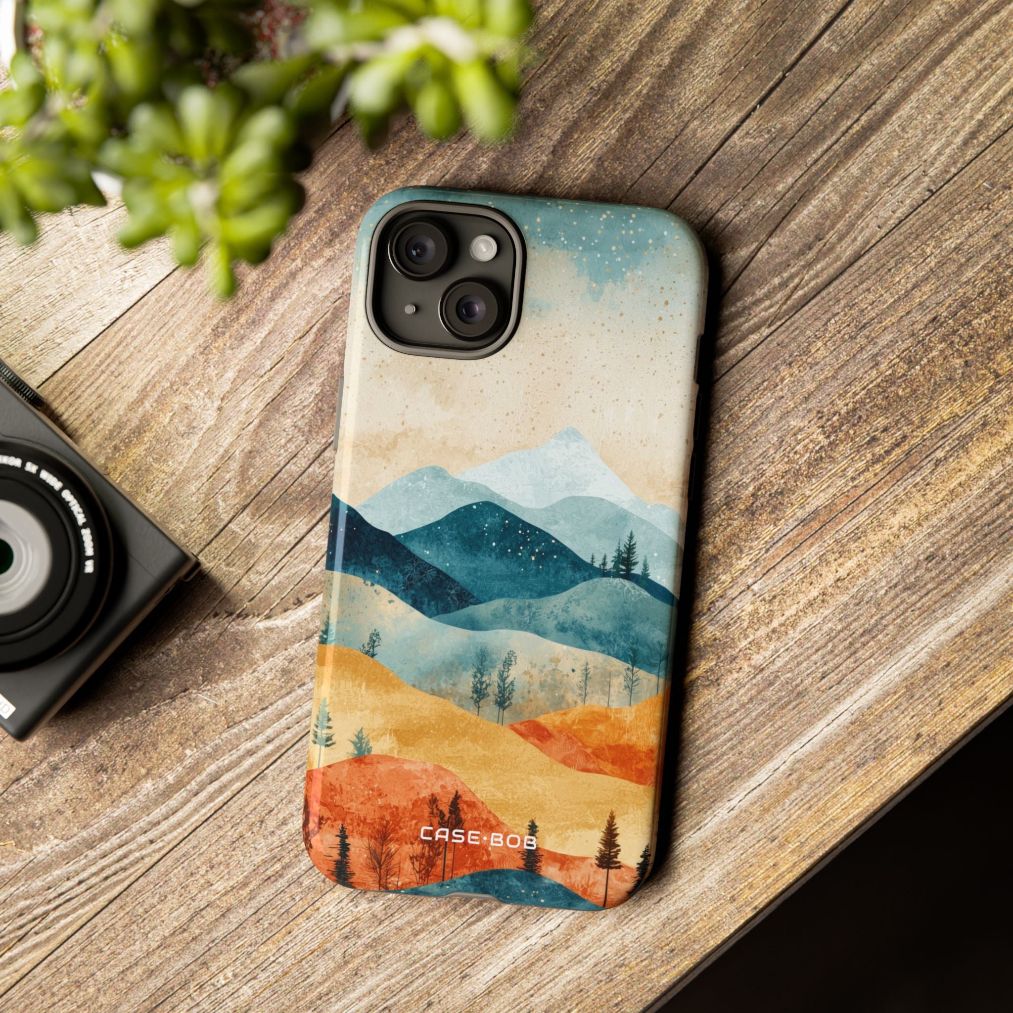 Moonlit Mountains iPhone 15 Plus Case - Tough