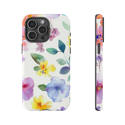 Whimsical Watercolor Florals - iPhone Case