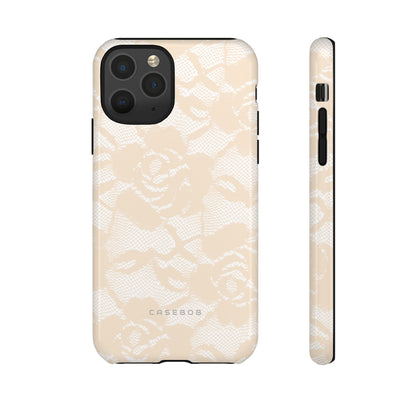 Ivory Lace Gothic Flower Phone Case - Protective Phone Case