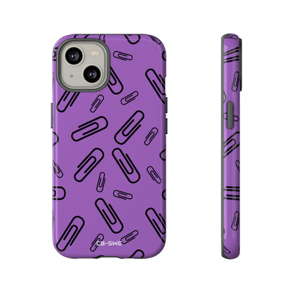 Paperclips Dance Playfully - iPhone Case