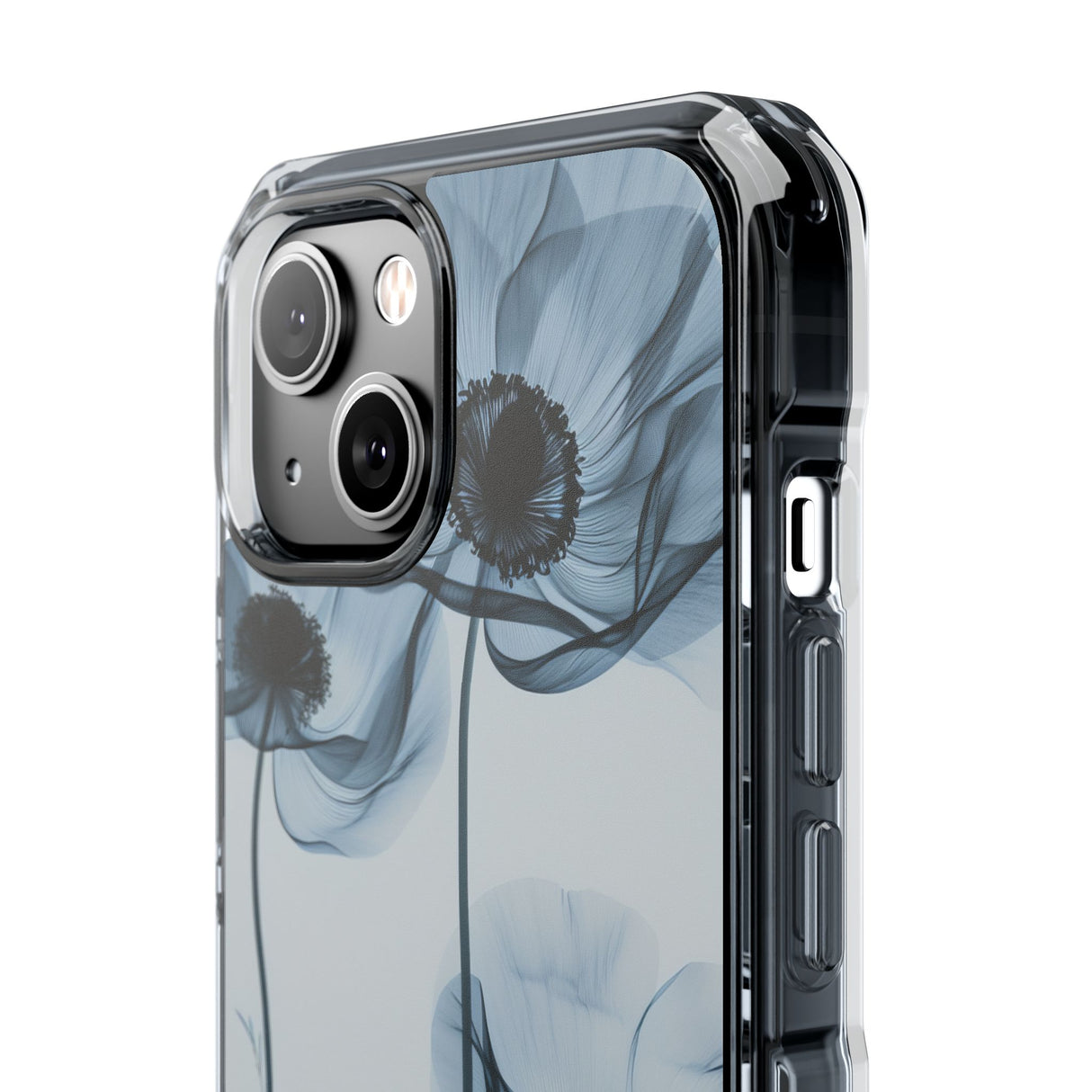 Tranquil Poppy Bloom – Handyhülle für iPhone (Clear Impact – Magnetisch) 