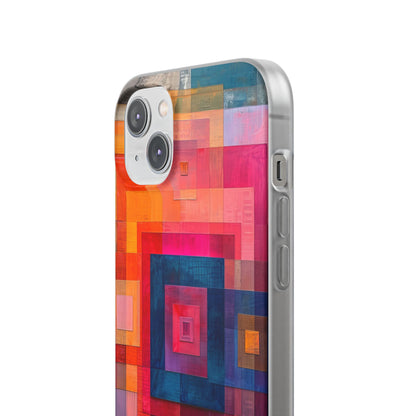 Vibrant Geometry - Flexi iPhone 14 Phone Case