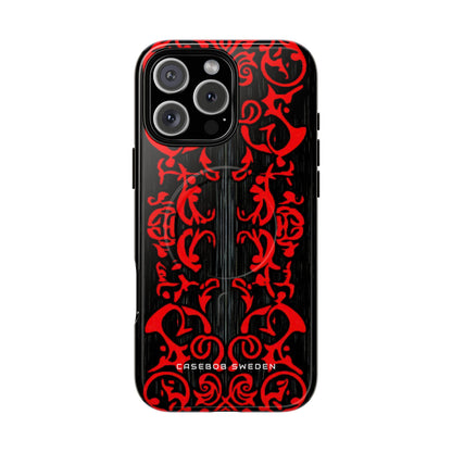 Gothic Crimson Symmetry iPhone 16 | Tough+ Phone Case