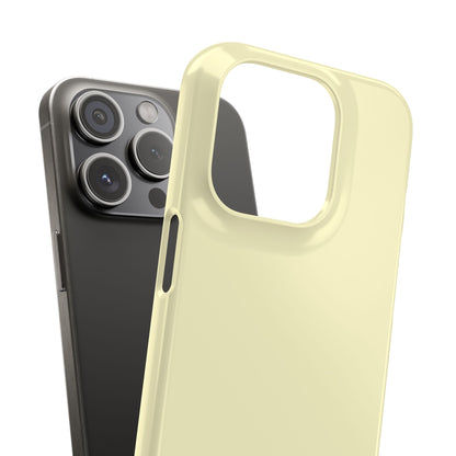 Lemon Chiffon iPhone 15 - Slim Phone Case