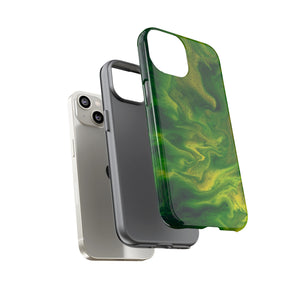 Green Smoke Ink Art iPhone Case (Protective) Phone Case