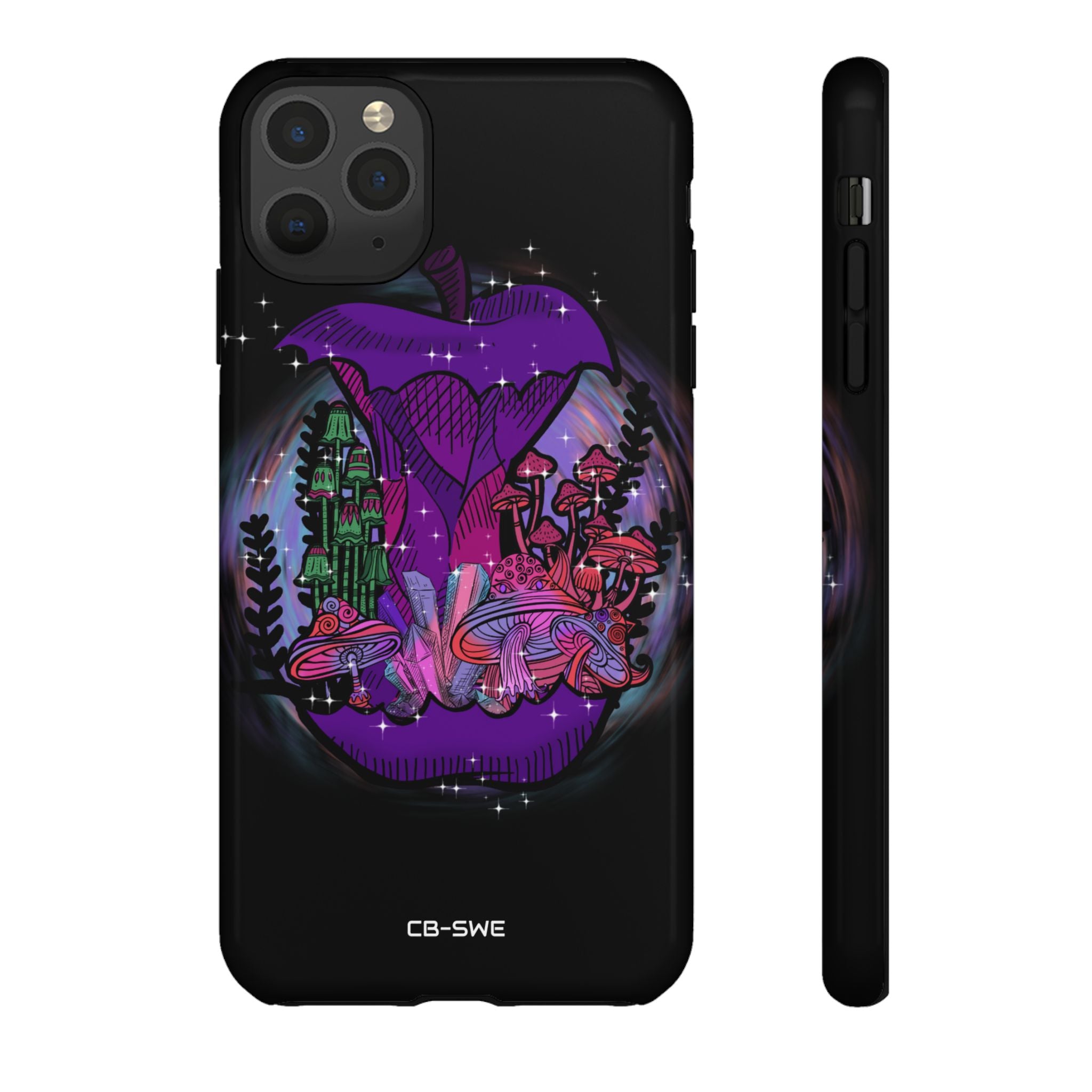 Mystical Purple Apple - iPhone Case