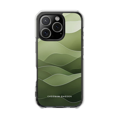 Gradient Emerald Drift iPhone 16 - Clear Impact Phone Case