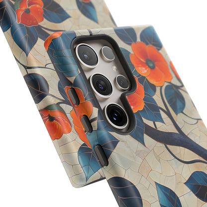 Orange Blossoms Mosaic Harmony Samsung S24 - Tough Phone Case