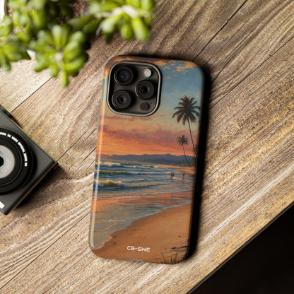 Golden Waves Embrace - iPhone Case
