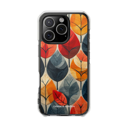 Autumn Leaf Design - Clear Impact iPhone 16 Phone Case