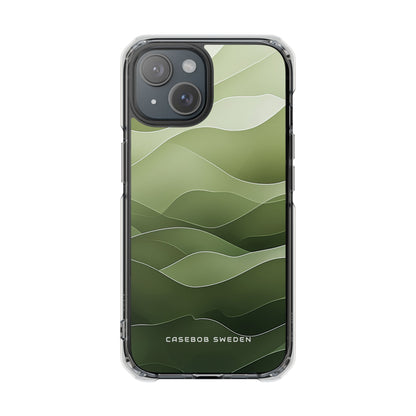 Gradient Emerald Drift iPhone 15 - Clear Impact Phone Case