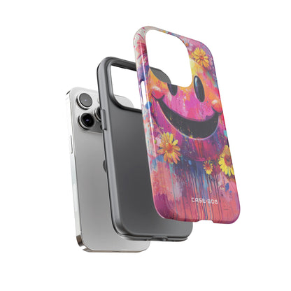 Smiley Bloom iPhone 14 Pro Case - Tough