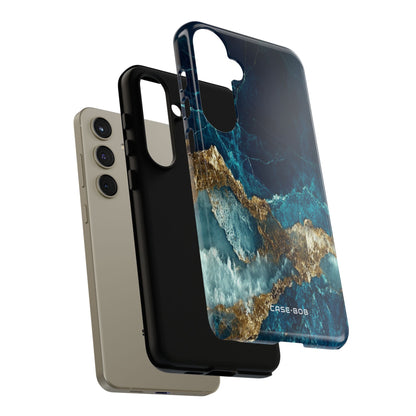 Jagged Gold Split Samsung S24 Plus Case - Tough