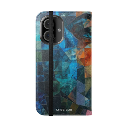 Mosaic Gaze Blue - iPhone 16  Case - Wallet