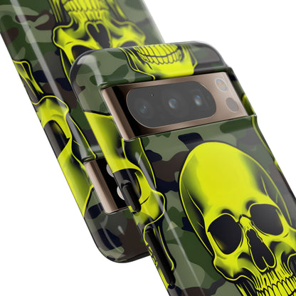 Neon Skull Camo Google Pixel 8 Pro Case - Tough