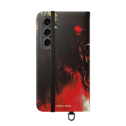 Wolf Moon Glare - Samsung S24 Plus Case - Lompakko