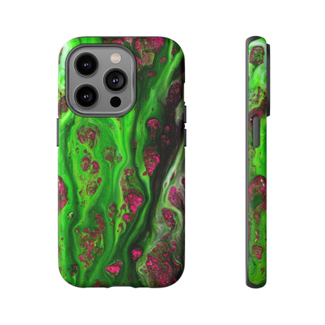 Toxic Green Ink Art iPhone Case (Protective) iPhone 14 Pro Matte Phone Case