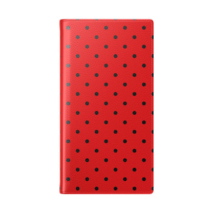 Black Dot Grid - Samsung S23 Ultra Case - Wallet