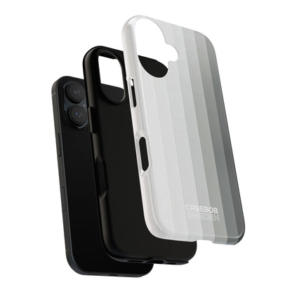 Silver Gradient Stripes iPhone 16 - Tough