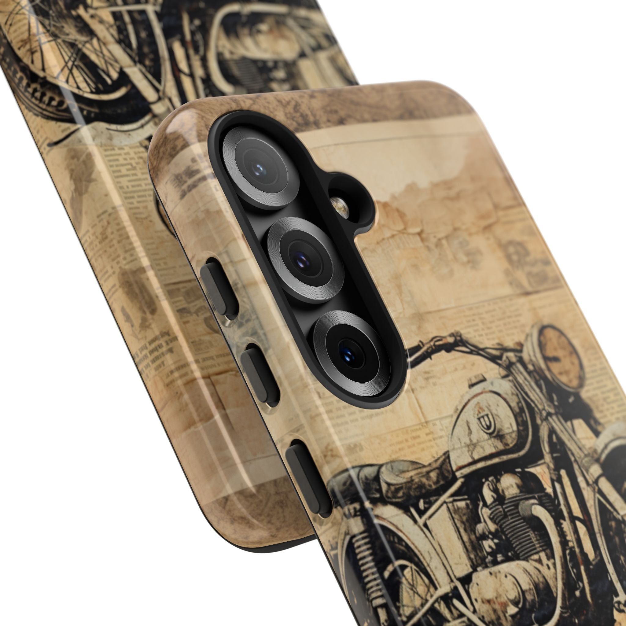 Vintage Motorcycle Collage - Samsung Case