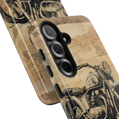 Vintage Motorcycle Collage - Samsung Case