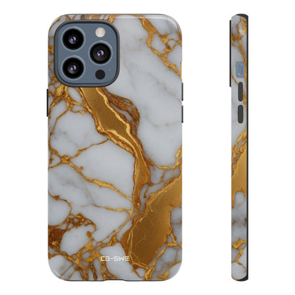 Golden Veins Flow - iPhone Case