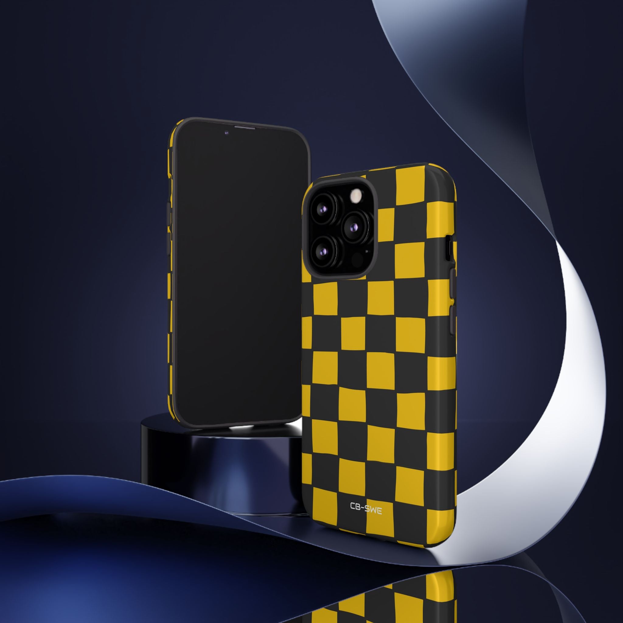 Yellow Squares Dance - iPhone Case