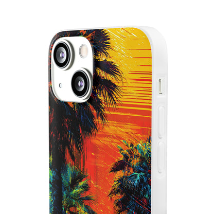 Tropical Sunburst iPhone 13 mini Case - Soft