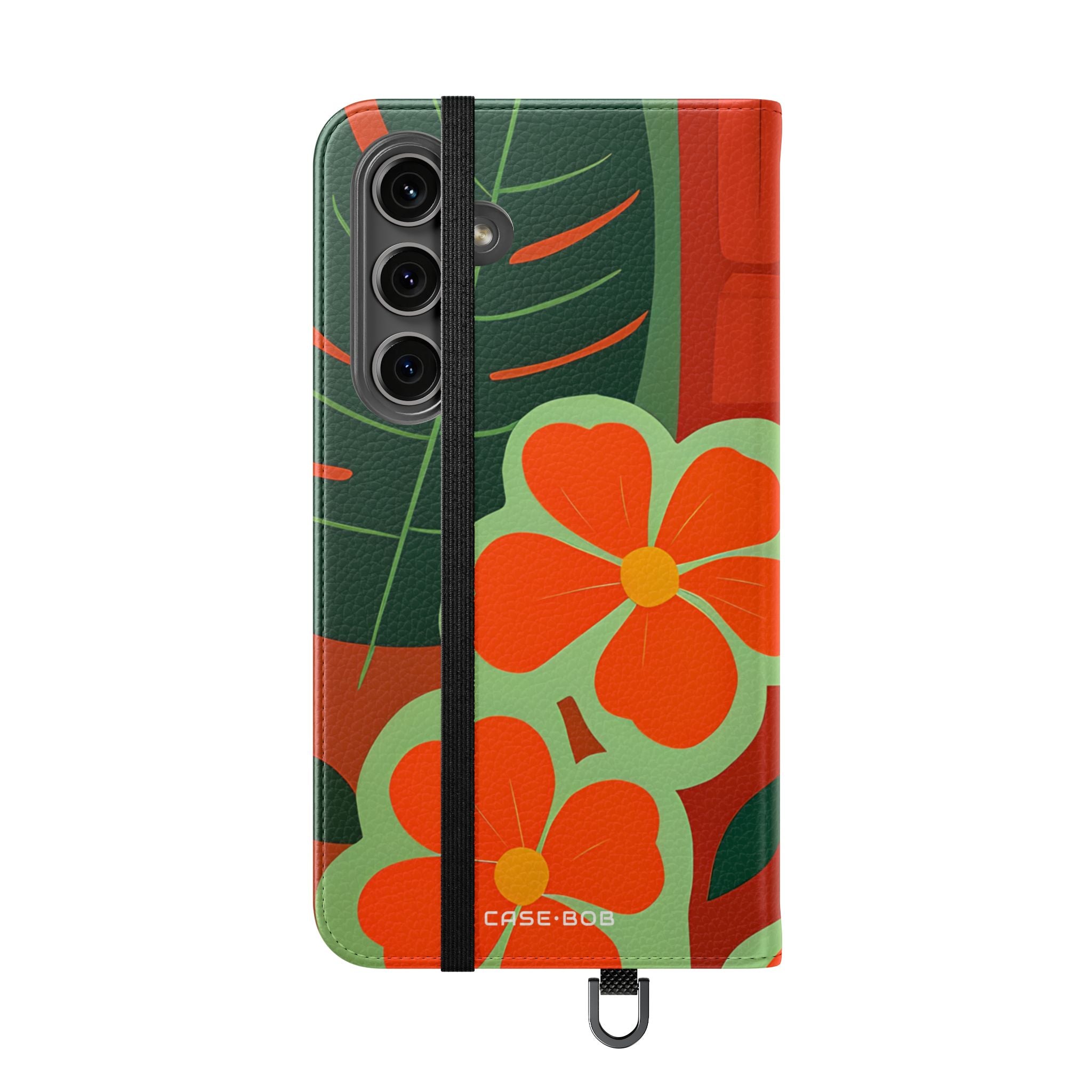 Orange Blossom Mosaic - Samsung S24 Plus Cover - Wallet