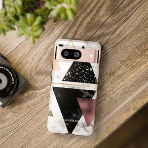 Rose Gold Triangles - Protective Phone Case