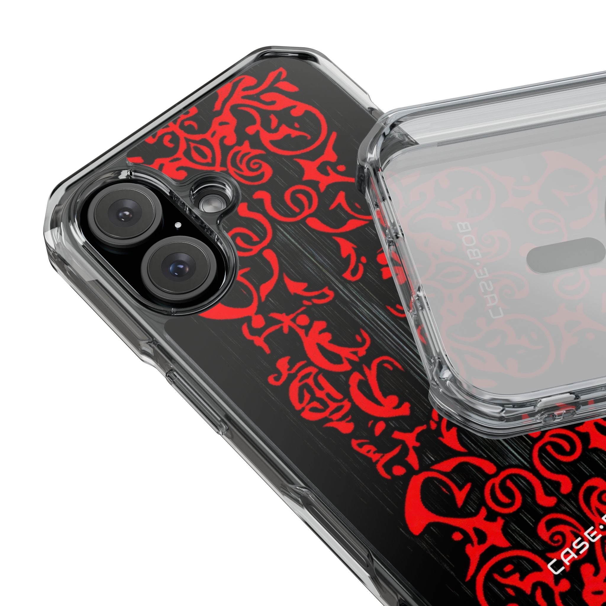 Crimson Spiral iPhone 16 Case - Impact