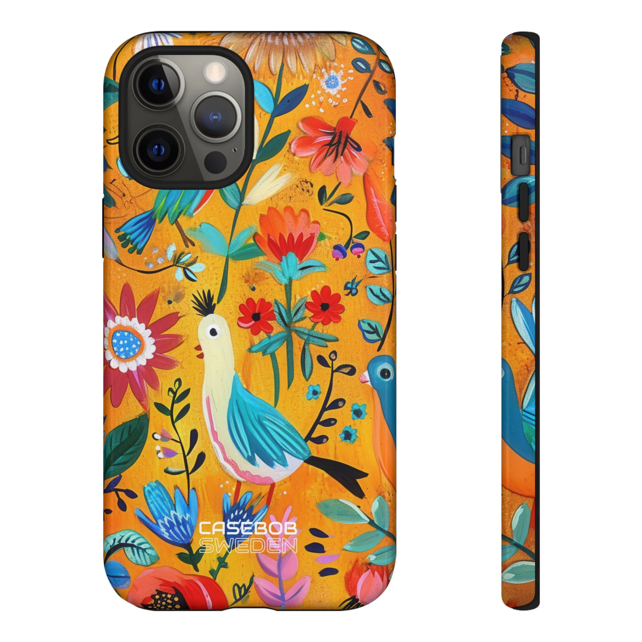 Whimsical Birds Garden iPhone 12 - Tough