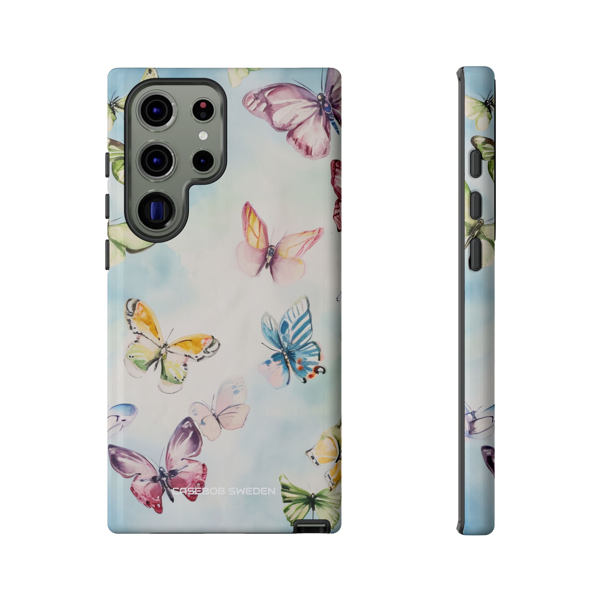 Watercolor Butterfly Bliss - Tough Samsung S23 Phone Case