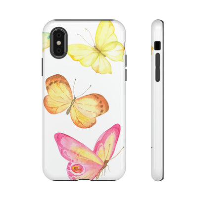 Watercolor Butterflyes - Protective Phone Case