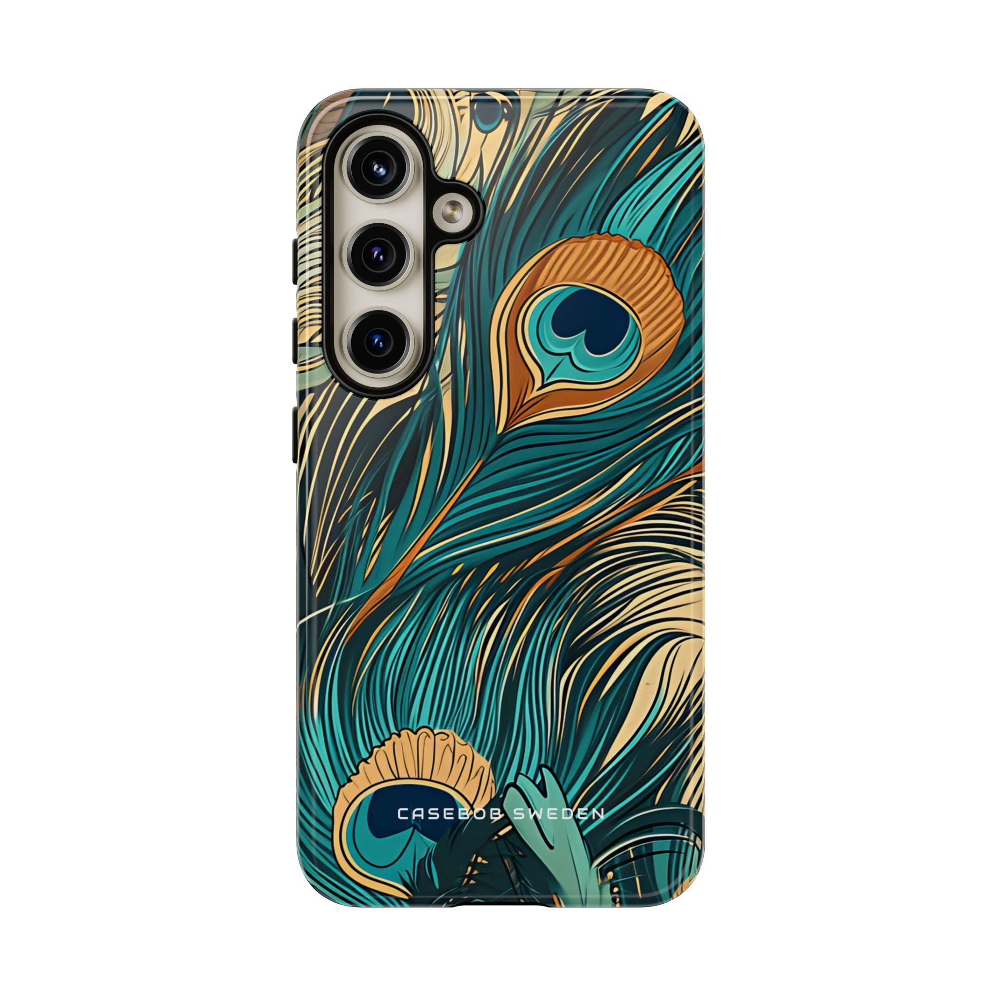 Jugendstil Pfau Eleganz Samsung S24 - Robuste Handyhülle