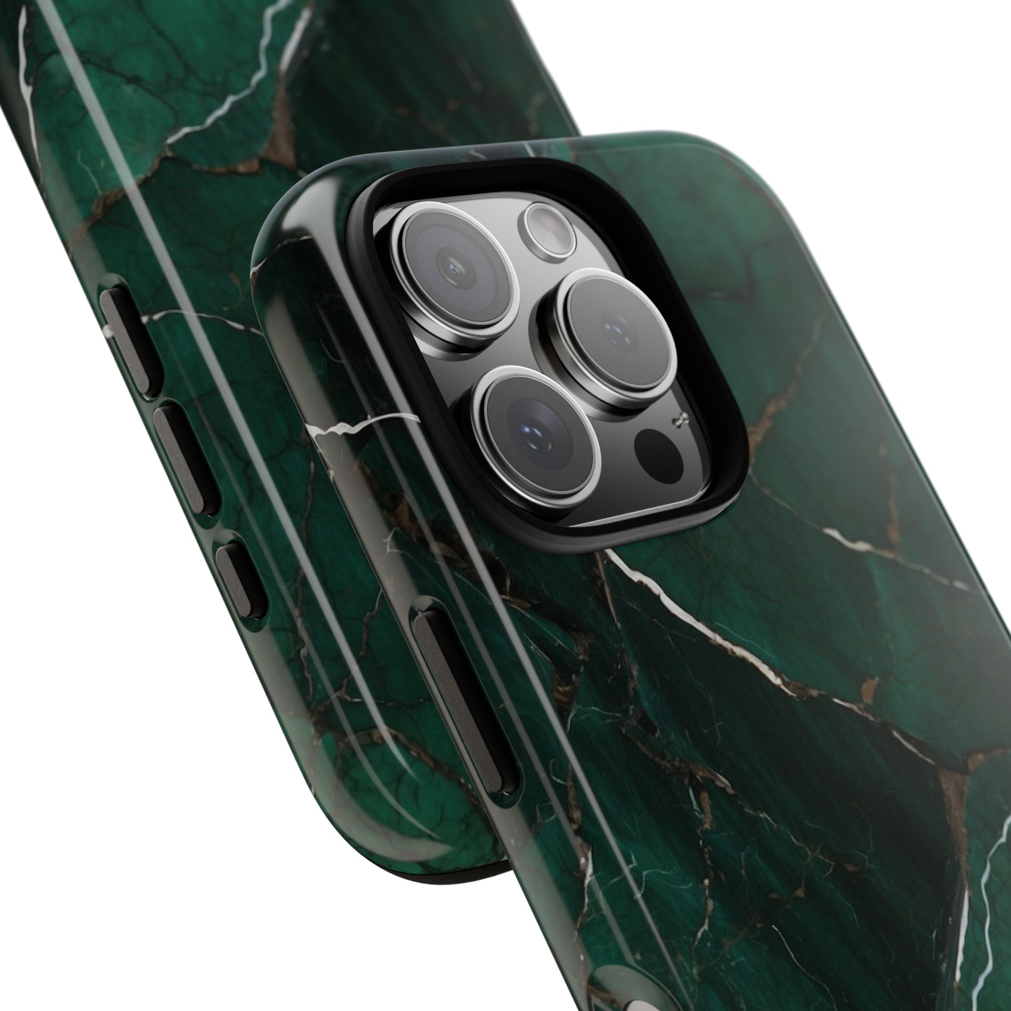 Emerald Veins Flow - iPhone Case