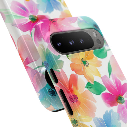 Vibrant Floral Impression - Google Pixel Case