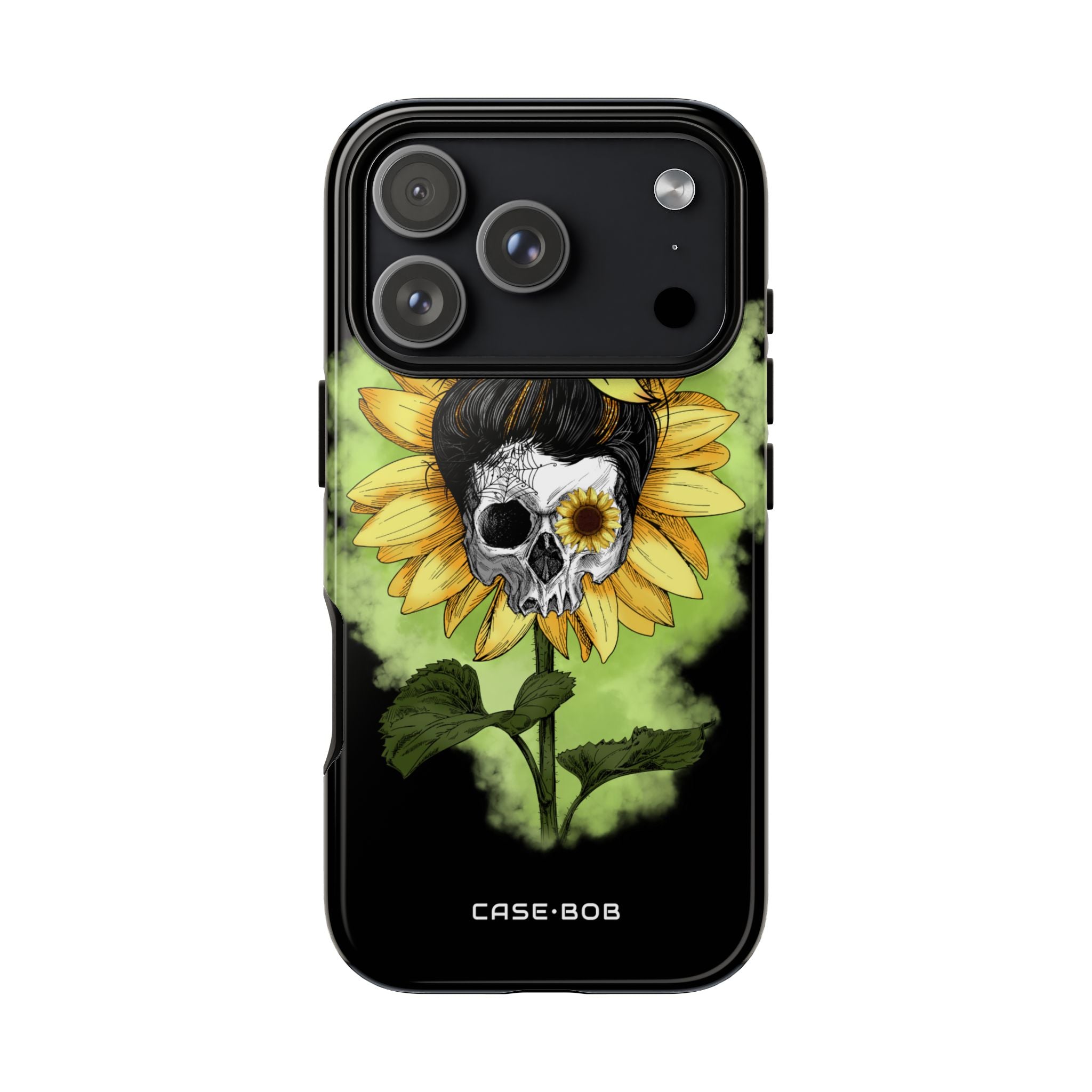 Sunflower Skull iPhone 17 Pro Case - Tough