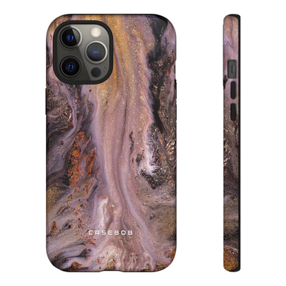 Pink Marble Ink Art - Protective Phone Case