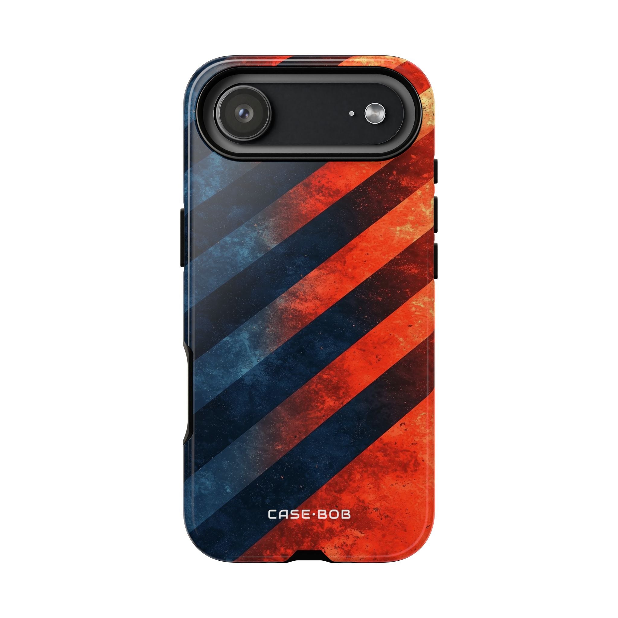 Diagonal Stripes Blaze iPhone 17 Air Case - Tough
