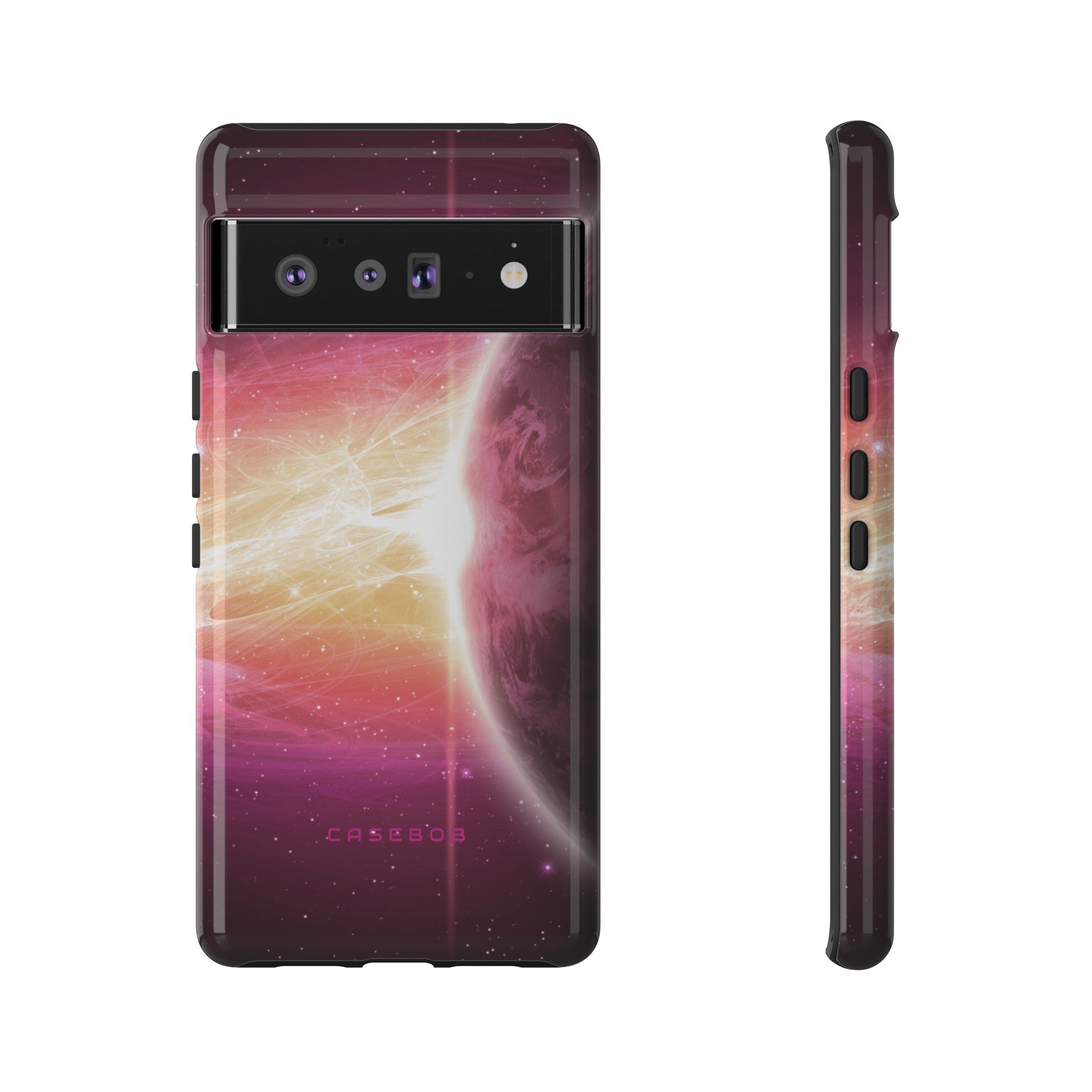 Purple Planets in Space - Protective Phone Case