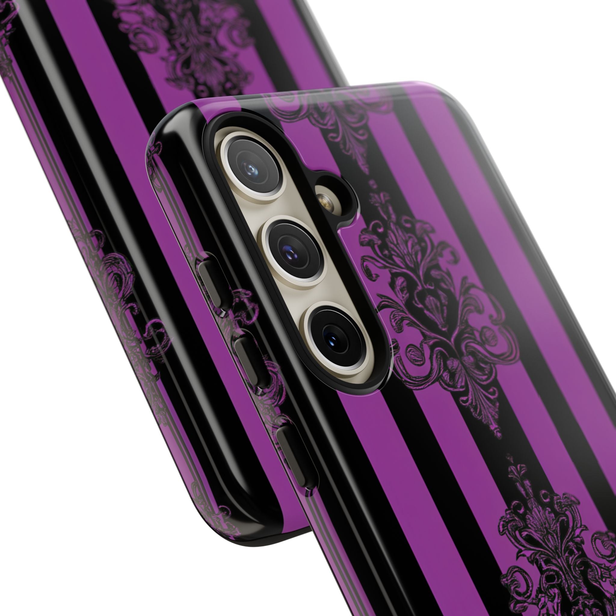 Damask Elegance Purple Samsung S24 Plus Case - Tough