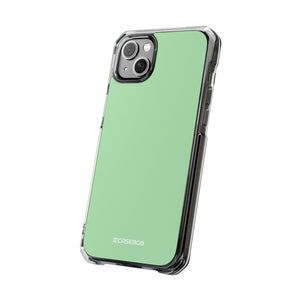 Seladongrün | Handyhülle für iPhone (Clear Impact Case – magnetisch) 