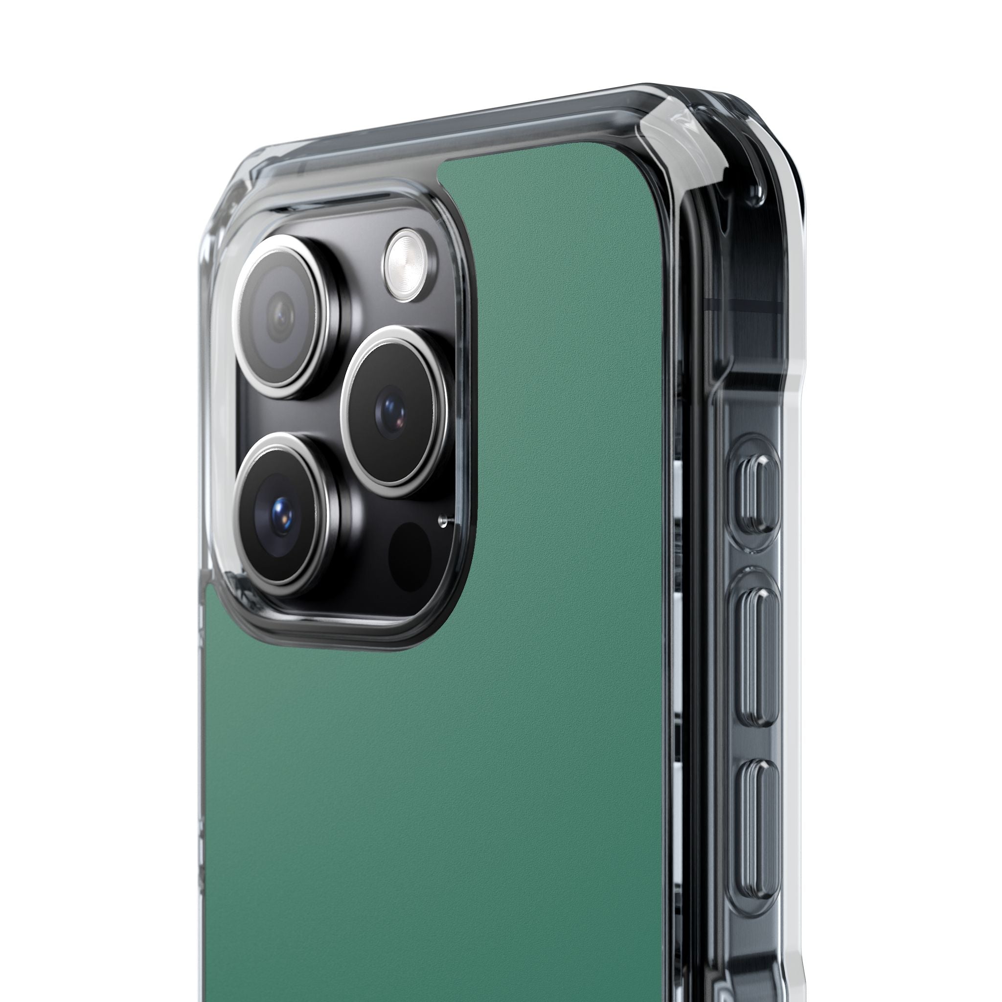 Viridian Green - Clear Impact Case for iPhone