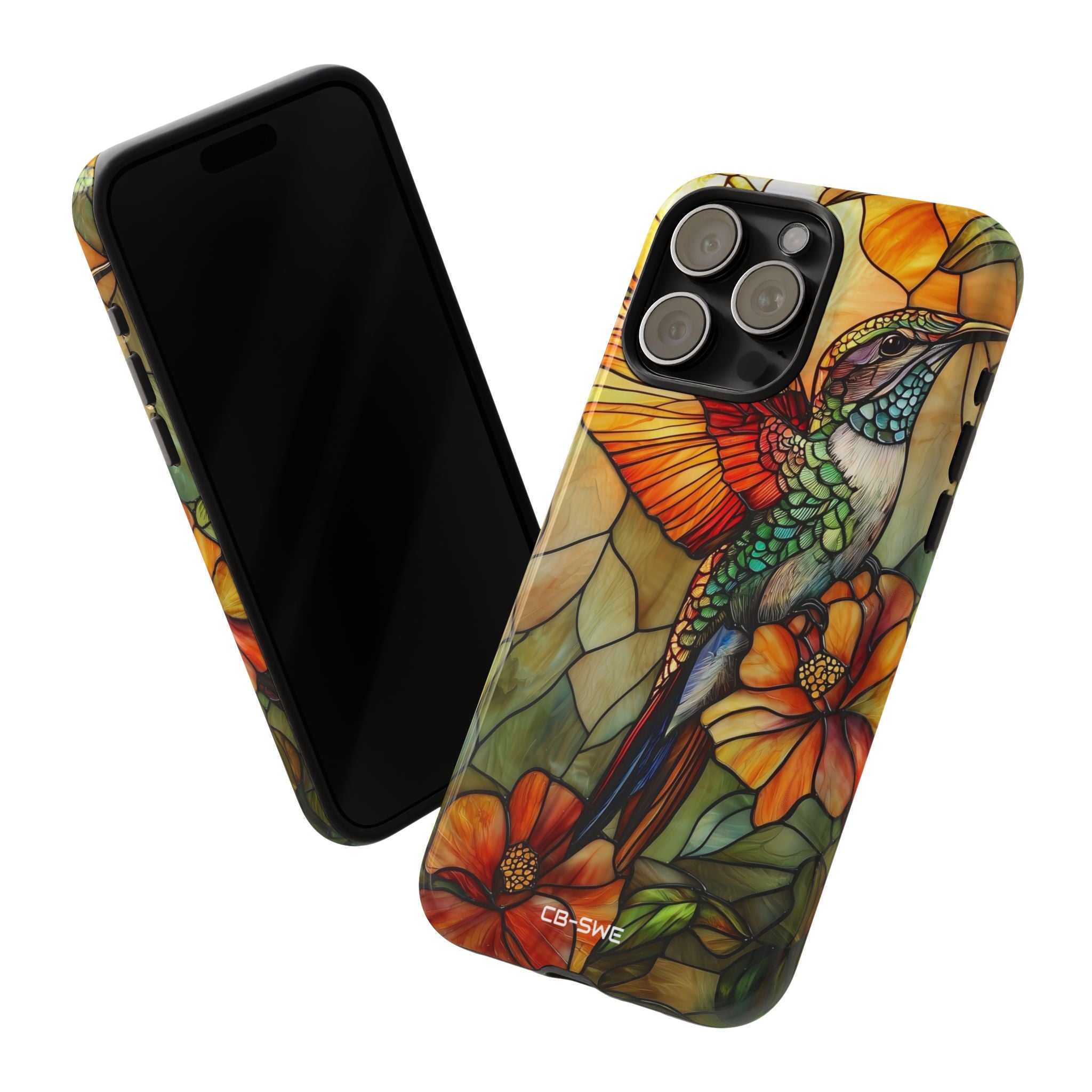 Hummingbird Dances Among Flowers - iPhone Case