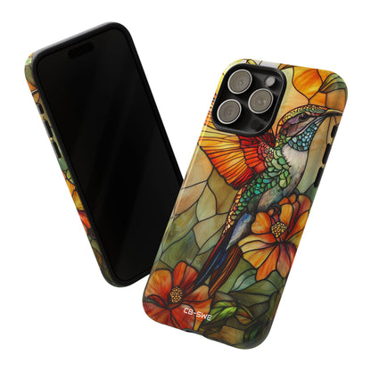 Hummingbird Dances Among Flowers - iPhone Case